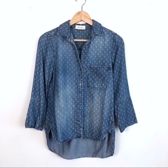 Bella Dahl Chambray Button Down Shirt - Picture 1 of 7